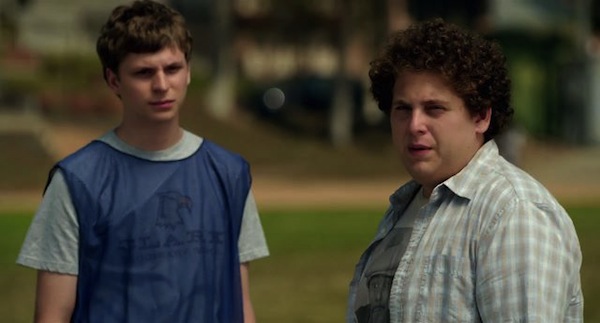Michael Cera and Jonah Hill in SUPERBAD SB SUPERBAD