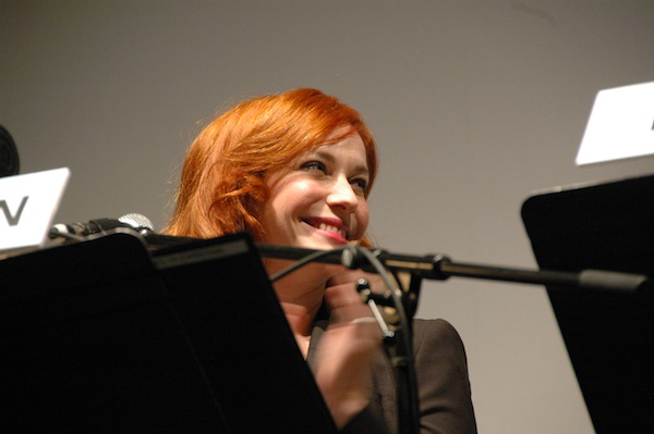 Christina Hendricks at American Beauty Table Read DSC 0539 Jason Reitmans AMERICAN BEAUTY Table Read plays TIFF 2012